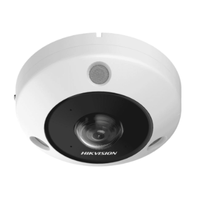 Hikvision DS-2CD63C5G1-IVS(1.29mm) 12MP Fisheye IP Camera 360° IR CCTV Security