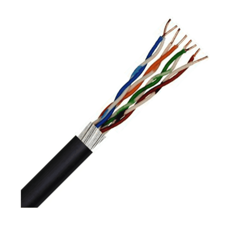 SFX Cables SFX/C5-UTP-SWAPE- BLK-100 100M CATEGORY 5E, 4PR UTP SWA BLACK PE CPR:FCA