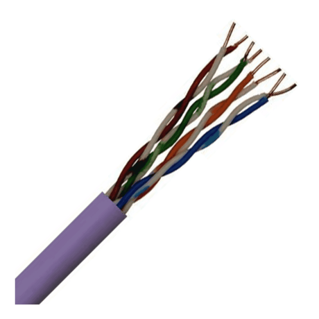 SFX Cables SFX/C6-UTP-LSZH-B2-PUR-305 305M CATEGORY 6, 4PR UTP B2CA PURPLE LSZH