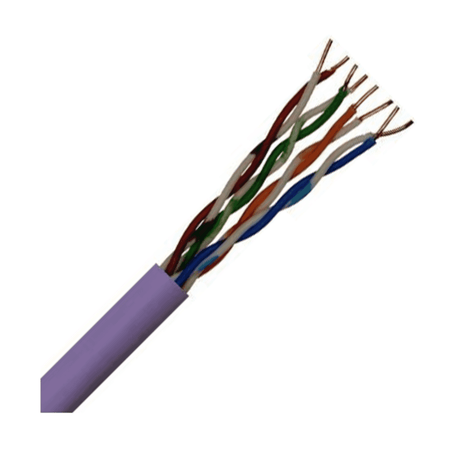 SFX Cables SFX/C6-UTP-LSZH-D-PUR-305 305M CATEGORY 6, 4PR UTP DCA PURPLE LSZH