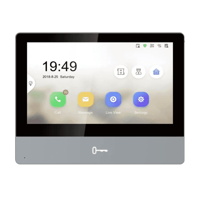 Hikvision DS-KH8350-TE1 7" Indoor Video Intercom Station Touchscreen Ethernet