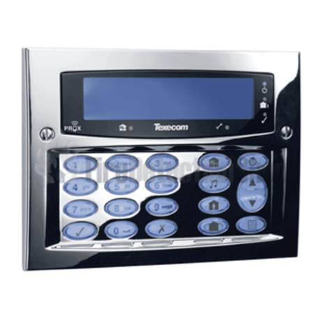 Texecom DBD-0121 Premier Elite Polished Chrome FMK Flush Mount LCD Keypad