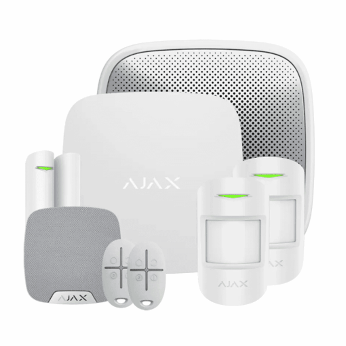 Ajax KIT2 S 90765.243.WH1, Hub2+2MPS+DPS+2SC+SS+HSS, White