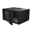 SFX 6U Wall Cabinet - 600x560mm, Black, Lockable Glass Door, Extra Depth for Larger Devices