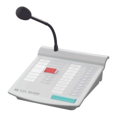 TOA RM-200MS Remote Microphone - Compatible with VM-2000 & VM-3000 Series Public Address Systems