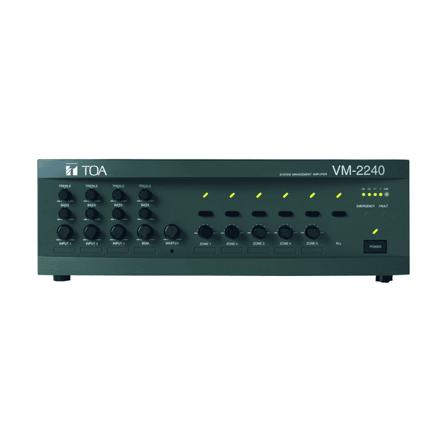 TOA VM-2240 – 240W Public Address Amplifier for High-Quality Audio Systems