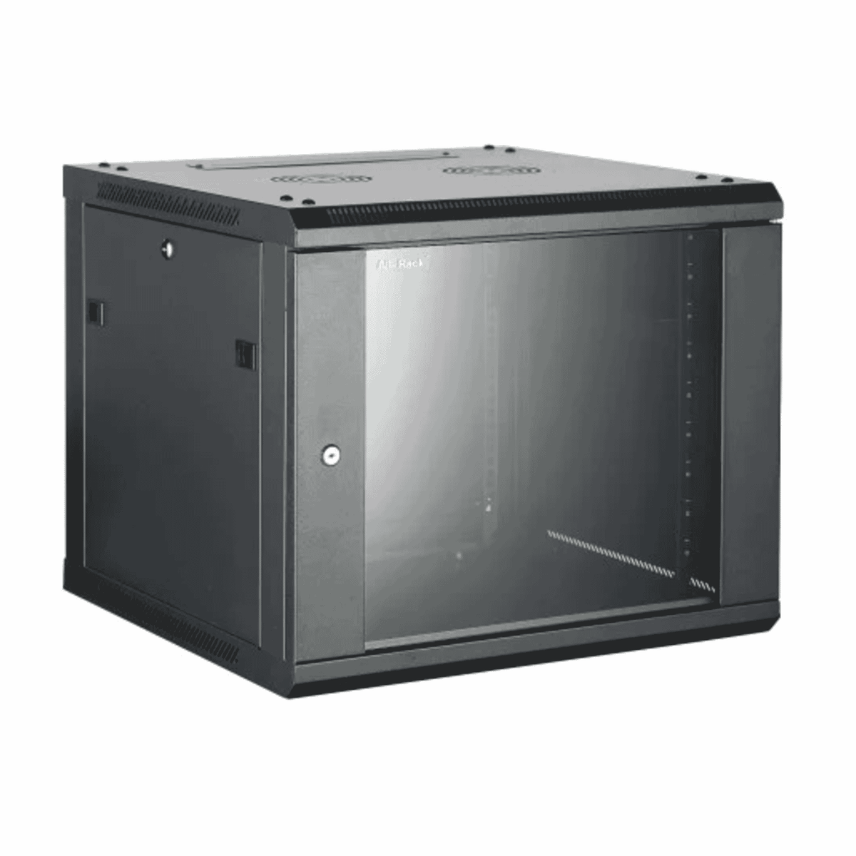 All-Rack CAB18WB550B 18U 550mm Deep Wall Mount Cabinet, Black
