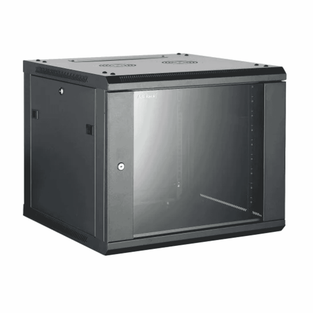 All-Rack CAB18WB550B 18U 550mm Deep Wall Mount Cabinet, Black