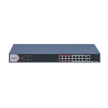 Hikvision DS-3E1318P-EI (B) 16-Port Gigabit PoE Switch with Intelligent Management BLACK