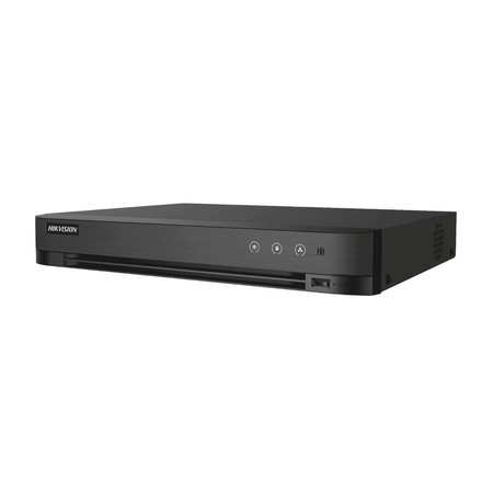 Hikvision iDS-7216HUHI-M2/PXT 16-Channel Hybrid DVR, 4K, AI Video Analytics