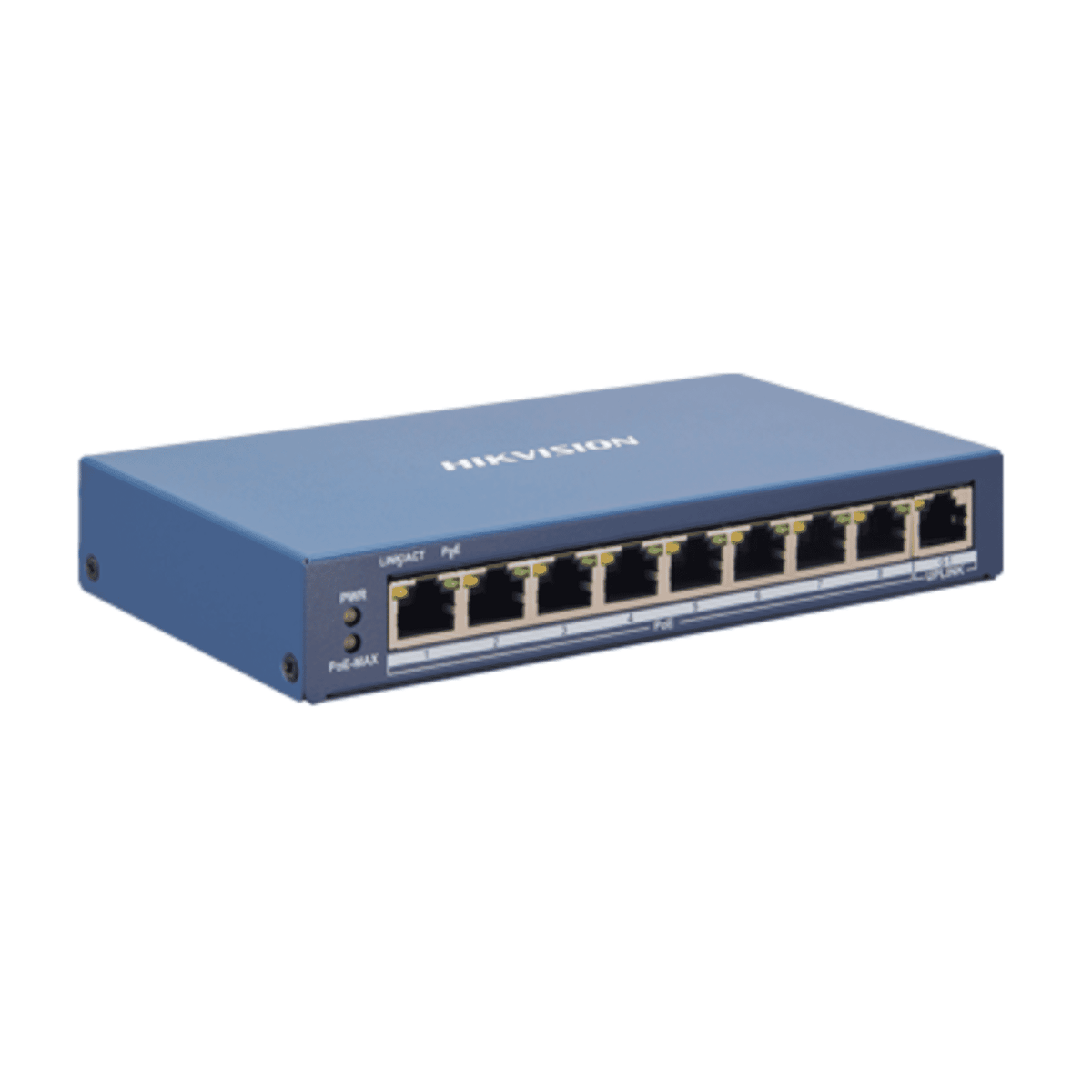 Hikvision DS-3E1309P-EI(B) 8-Port 100Mbps Smart PoE Switch – 1 Gigabit Uplink, 110W