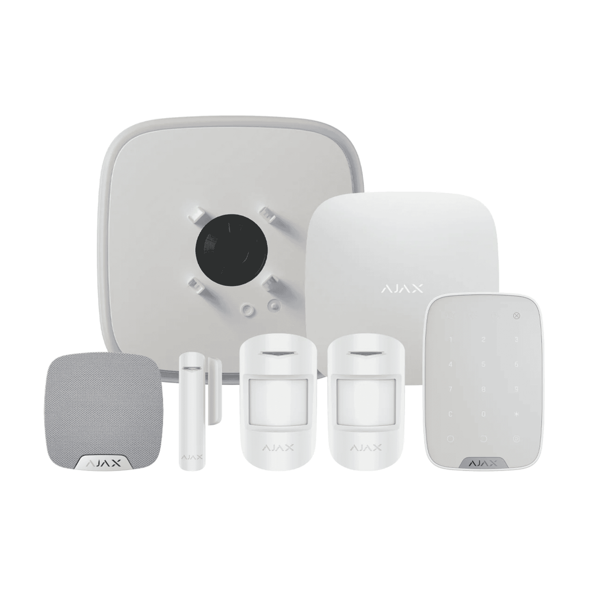 Ajax KIT18 S 107113.291.WH1, Hub2P+2MPS+DPS+SSDDS+HSS+KPPS, White