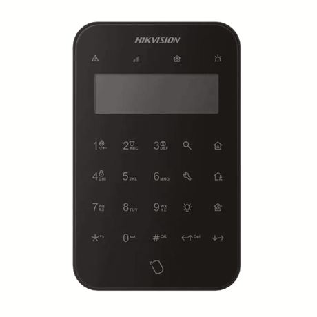 Hikvision DS-PK1-LT-WE/BLACK Wireless LCD Keypad AX PRO BLACK