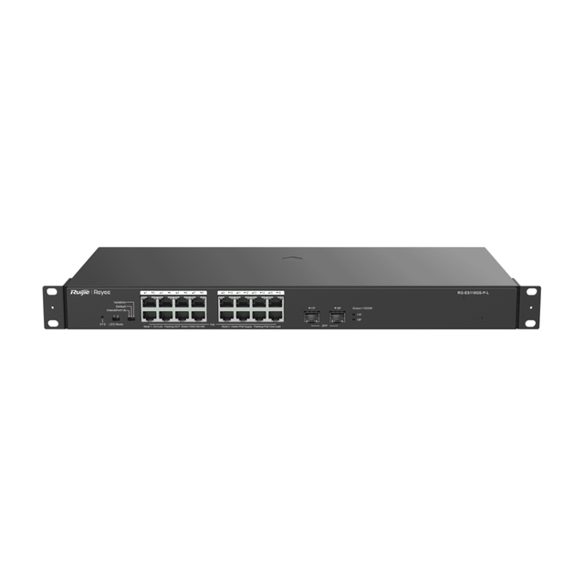 Ruijie RG-ES118GS-P-L 16-Port 1000 Mbps + 2 Gigabit SFP Ports