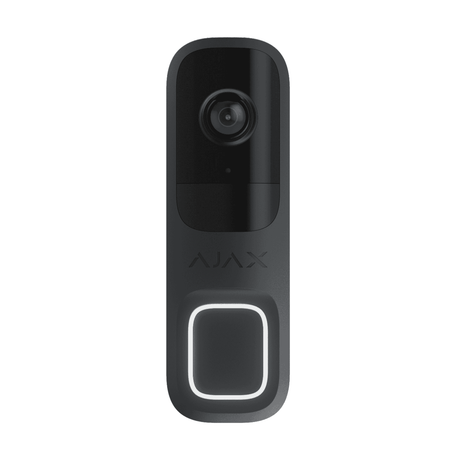 AJAX Ajax Doorbell Graphite Video Doorbell with Built-in AI and PIR Sensor, Graphite