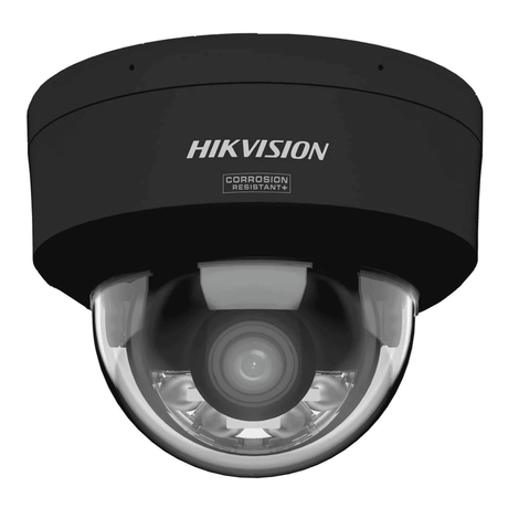 Hikvision DS-2CD2187G3-LIS2UY (2.8mm) 8MP Fixed Dome Camera ColorVu Siren Mic Speaker BLACK