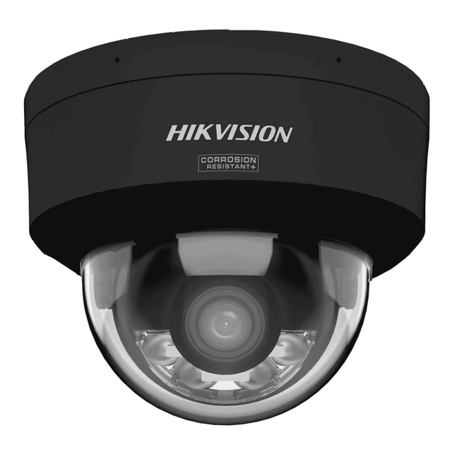 Hikvision DS-2CD2187G3-LIS2UY (2.8mm) 8MP Fixed Dome Camera ColorVu Siren Mic Speaker BLACK