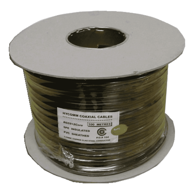 Rhino Guard RG59 SHOTGUN/100M CABLE WITH 0.5mm power