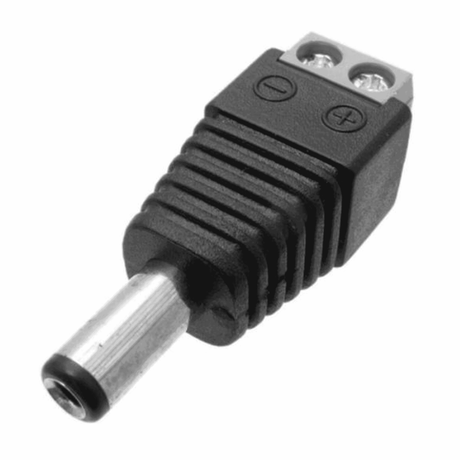 FS-DCMC - MALE 2.1MM DC POWER PLUG WITH SCREW TERMINALS, PACK OF 10