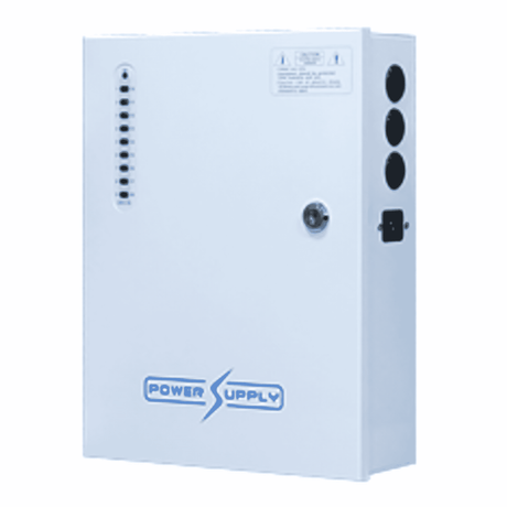 FS-DC121820B - 18-WAY 12VDC 20A METAL CASE POWER SUPPLY BATTERY BACKUP OPTION